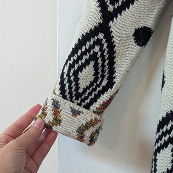 Mismash Multicolor Geometric Open Front Cardigan, Size M - Picture 8 of 11